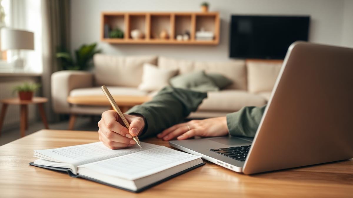 Persona che pianifica il proprio percorso di acquisto casa